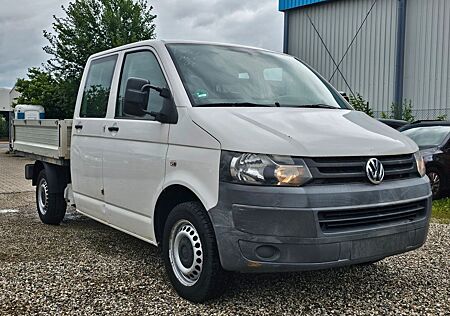 VW T5 Transporter Volkswagen T5 Pritsche Doppe 6 Sitze Klima (942)