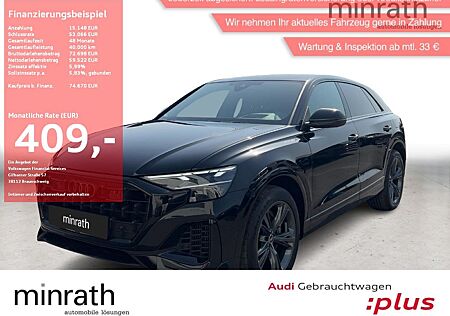Audi Q8 55 TFSI e Q AHK MATRIX LEDER HUD BLACK NAVI+