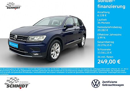 VW Tiguan Volkswagen 1.5 TSI ACT DSG Highline Navi LED