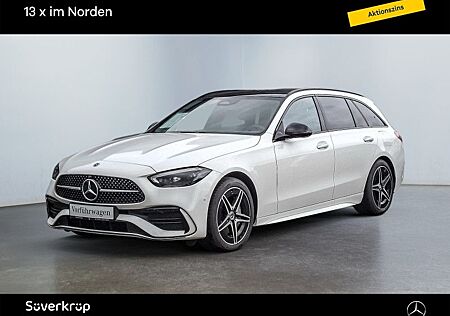 Mercedes-Benz C 300 de AMG NIGHT DISTR SPUR PANO 360 AHK PDC