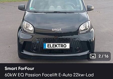 Smart ForFour 60kW EQ Passion Facelift E-Auto 22kw-Lad