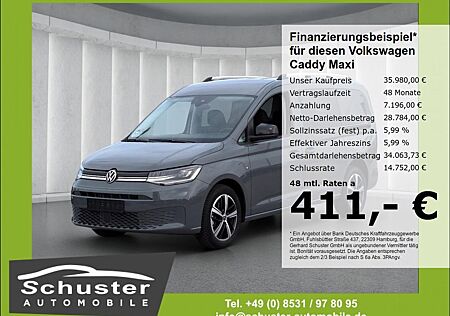 VW Caddy Volkswagen Maxi GOAL 7-Sitze TDI*AHK LED ACC digCockp