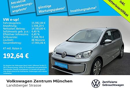 VW e-up! Volkswagen e-up! 61kW 1-Gang Style "Plus" CCS Sitzepaket Ko
