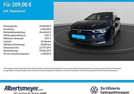 VW Golf Volkswagen VIII 2.0 TSI Style +DSG+MATRIX+NAVI+ACC+LM+