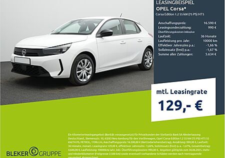 Opel Corsa Edition 1.2 55 kW (75 PS) MT5