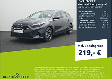 Kia Cee'd Sportswagon cee'd Sporty Wagon CEED_SW 1.5T 140 DCT7 SPIRIT