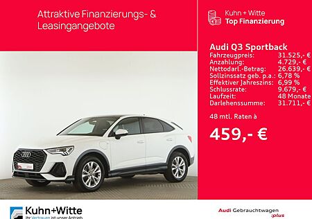 Audi Q3 Sportback 45 TFSIe S line *Pano*AHK*LED*PDC*