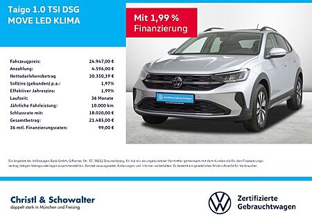 VW Taigo Volkswagen 1.0 TSI DSG MOVE LED KLIMA