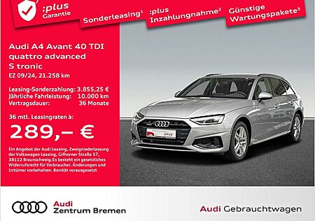 Audi A4 Avant 40 TDI quattro advanced S tronic NAVI