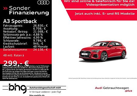 Audi A3 Sportback S line 40TFSIe S tron.