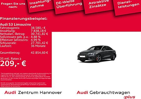 Audi S3 Limousine 2.0 TFSI quattro Head-Up B&O Kamer
