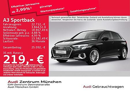 Audi A3 Sportback 40 TFSI e S tronic advanced Navi+