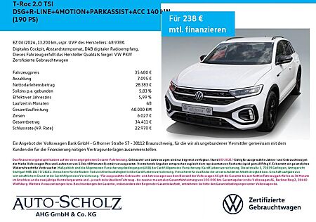 VW T-Roc Volkswagen 2.0 TSI DSG+R-LINE+4MOTION+PARKASSIST+ACC