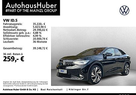 VW ID.5 Volkswagen GTX 4Motion AHK Pano WäPu Navi SHZ Kamera