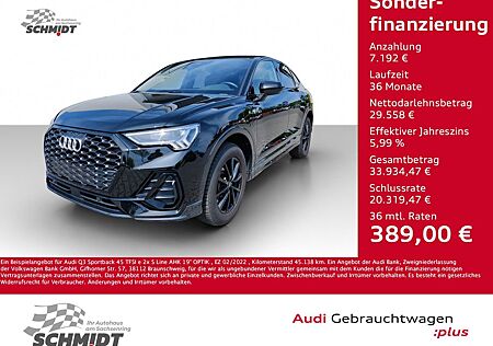 Audi Q3 Sportback 45 TFSI e 2x S Line AHK 19" OPTIK
