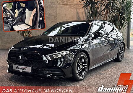 Mercedes-Benz A 180 AMG Leder Weiß Pano Kam Carplay Ambiente