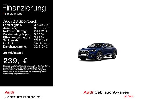 Audi Q3 Sportback 35 TFSI S line S tro*LED*Virtual*Na