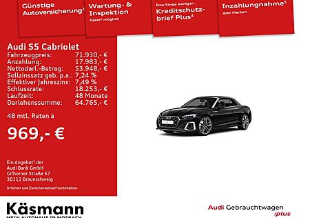 Audi S5 Cabriolet quattro B&O KAM MATRIX NAV ACC