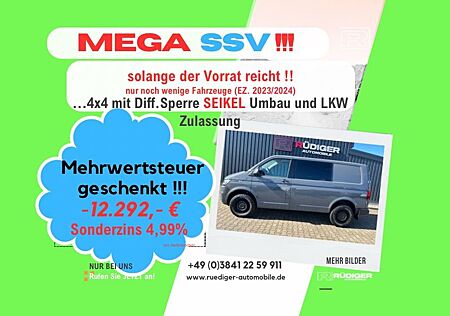 VW T6 Transporter Volkswagen T6.1 Transporter 4Mot*Seikel*Rockton*Diff-Sperre
