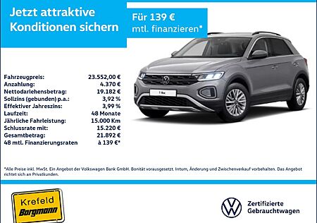 VW T-Roc Volkswagen 1.0 TSI Life LED ACC NAVI SHZ PDC KLIMA