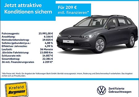 VW Golf Volkswagen VIII 1.5 eTSI Life AHK LED ACC NAVI SHZ PDC