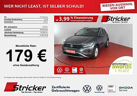 VW T-Roc Volkswagen Life 1.0TSI 179,-ohne Anzahlung Navi App-C