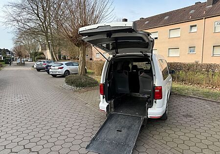 VW Caddy Volkswagen 2,0TDI DSG Maxi 7-S Rollstuhl Rampe 1Hand