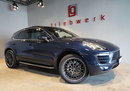 Porsche Macan S 3.0 V6-BRD-FZG-Pano-D.Blau/Espresso*20"*