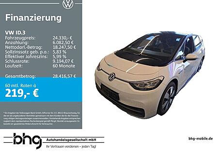 VW ID.3 Volkswagen Pro Performance Upgrade Navi connect Netzla