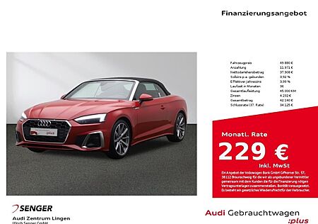 Audi A5 Cabriolet S line 35 TDI Matrix B&O AHK Navi