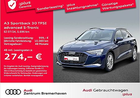 Audi A3 SPORTBACK 30 TFSI ADVANCED S-TRON NAVI KAMERA