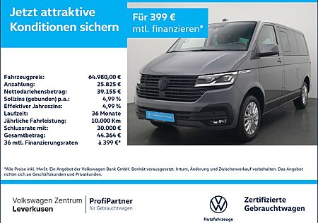 VW T6 Multivan Volkswagen T6.1 Multivan 4MOTION DSG NAVI VIRT MEMORY APP