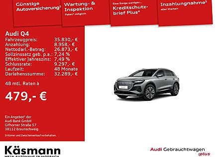 Audi Q4 e-tron Q4 40 e-tron ACC KAM SONOS SHZ PDC SMARTINTER