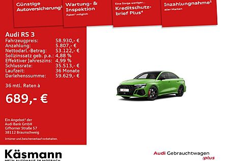 Audi RS3 RS 3 Lim. qu Vmax 280KM/H RS-AGA MATRIX KAM B&O