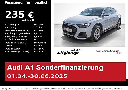 Audi A1 allstreet 30TFSI LED+NAVI+VC+SITZHZG+Tempomat