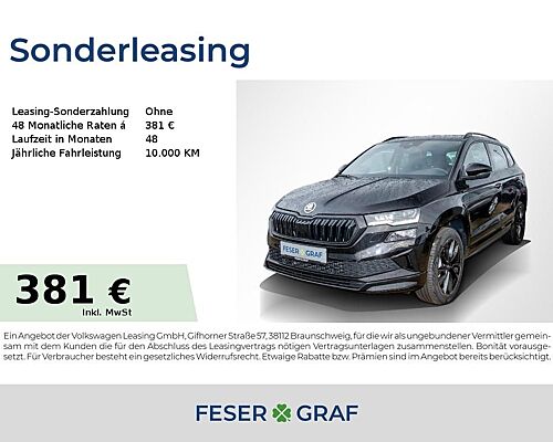 Skoda Karoq Sportline 1.5TSI DSG 18"/AHK/PDC/4xSHZ/RFK