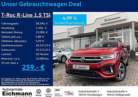 VW T-Roc Volkswagen Cab. R-Line 1.5 TSI+DSG+MATRIX-LED+ACC+RFK