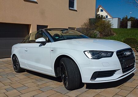 Audi Cabriolet A3 Cabrio, S-Line, 1,4 TFSI, LED, KRHZG, A-Leder