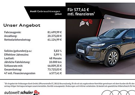 Audi Q6 e-tron quattro S-line AHK B&O TechPlus MMIPro