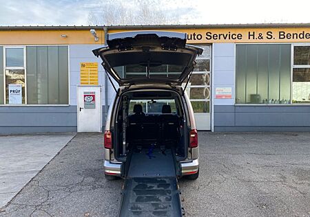VW Caddy Volkswagen Highline-Rollirampe+FutureSafe+Seilwinde