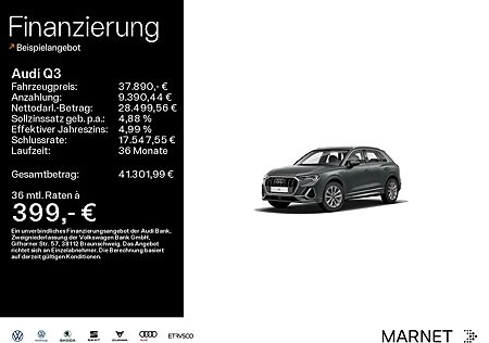 Audi Q3 S line 45 TFSI quattro*Navi*virtual cockpit*S
