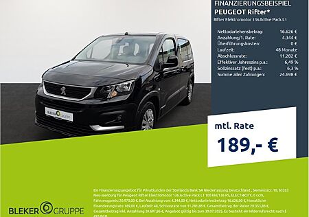 Peugeot Rifter Elektromotor 136 Active Pack L1