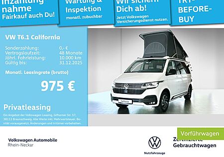VW T6 California Volkswagen T6.1 California Ocean Aufstelldach 2.0 TDI 4MOTI