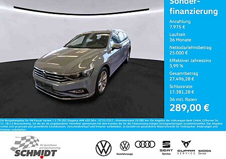 VW Passat Variant Volkswagen 1.5 TSI DSG Elegance AHK eSD Sthz