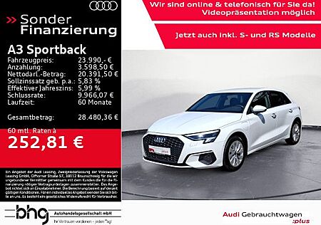 Audi A3 Sportback 40TFSIe S tronic e-Tron Adapt.Assis