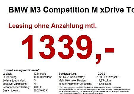 BMW M3 Competition M xDrive Touring LiveCock.LED.H/K