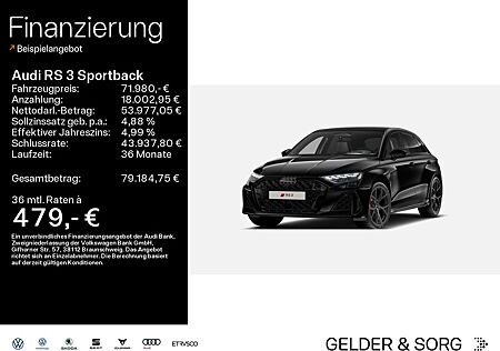 Audi RS3 RS 3 Sportback *RS-Abgas*Pano*280km/h*SONOS*360