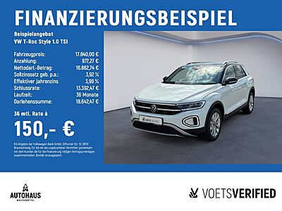 Volkswagen T-Roc Style 1.0 TSI LED+SHZ+App-Connect
