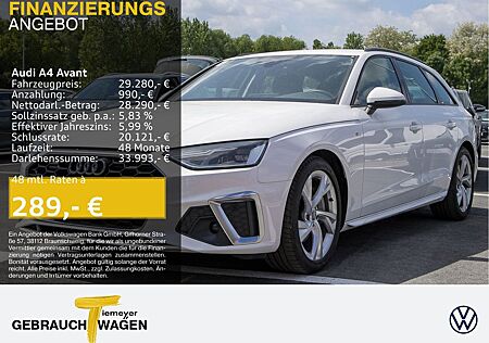 Audi A4 Avant 40 TFSI Q S LINE NAVI PDC DAB GRA