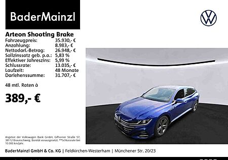 VW Arteon Volkswagen Shooting Brake 2.0 TSI DSG R-Line AHK Kam